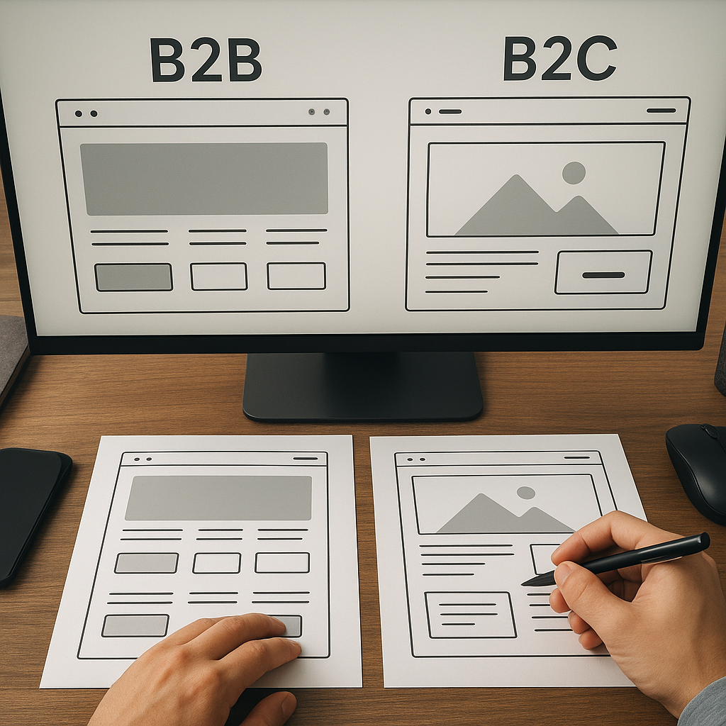 Projektowanie UX dla stron B2B vs B2C