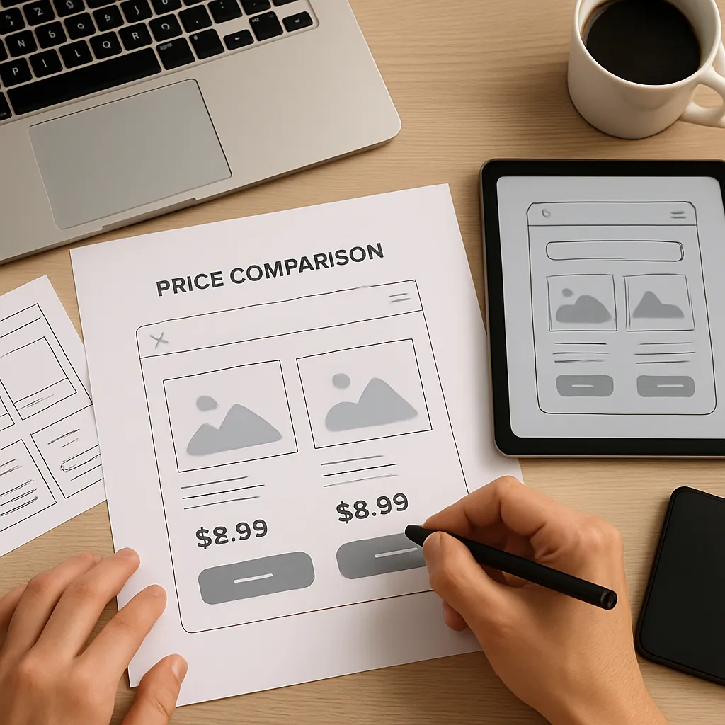Jak projektować UX dla porównań cenowych