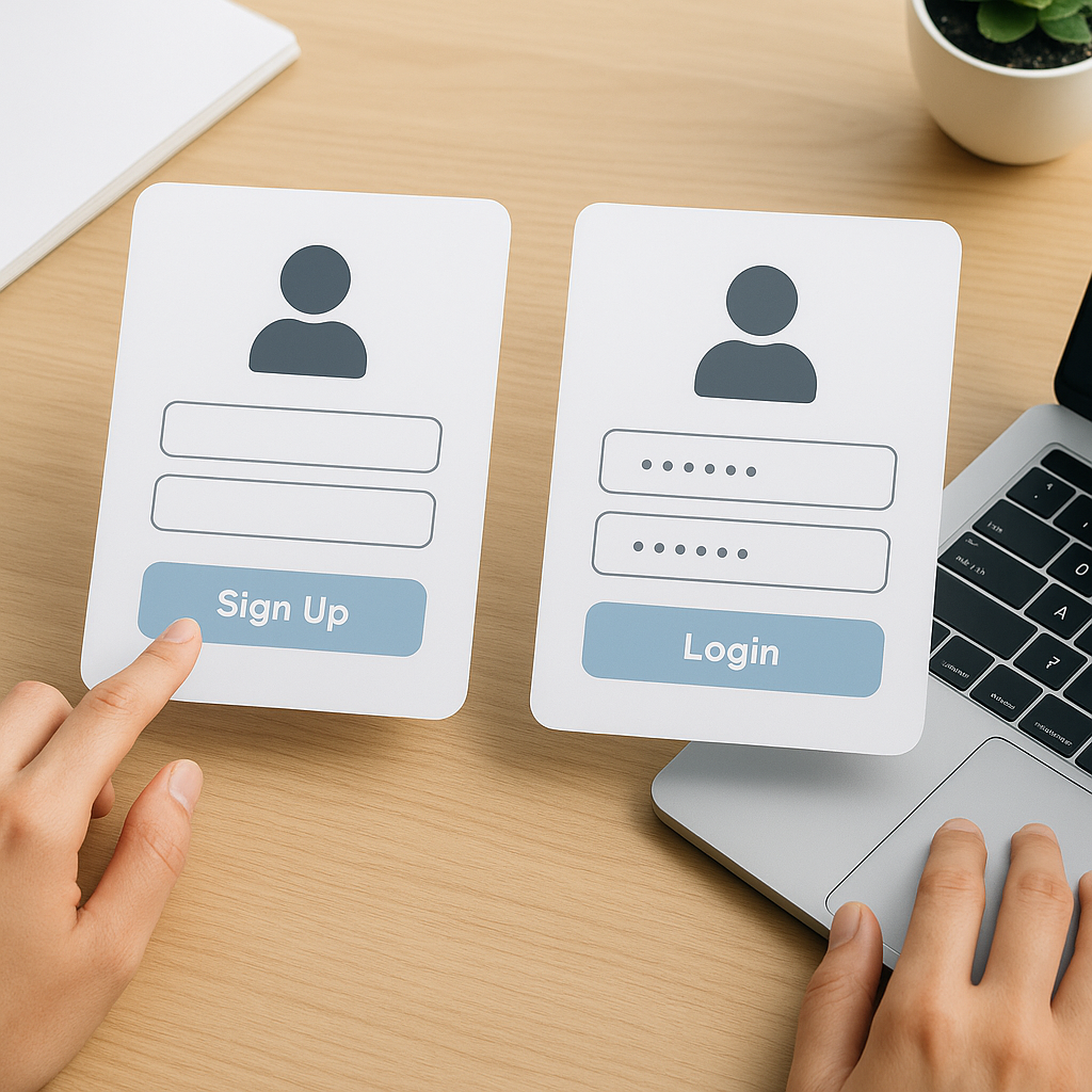 UX w procesie rejestracji i logowania użytkownika