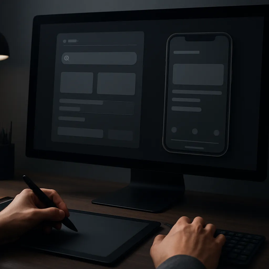 Projektowanie UI dla trybu dark mode