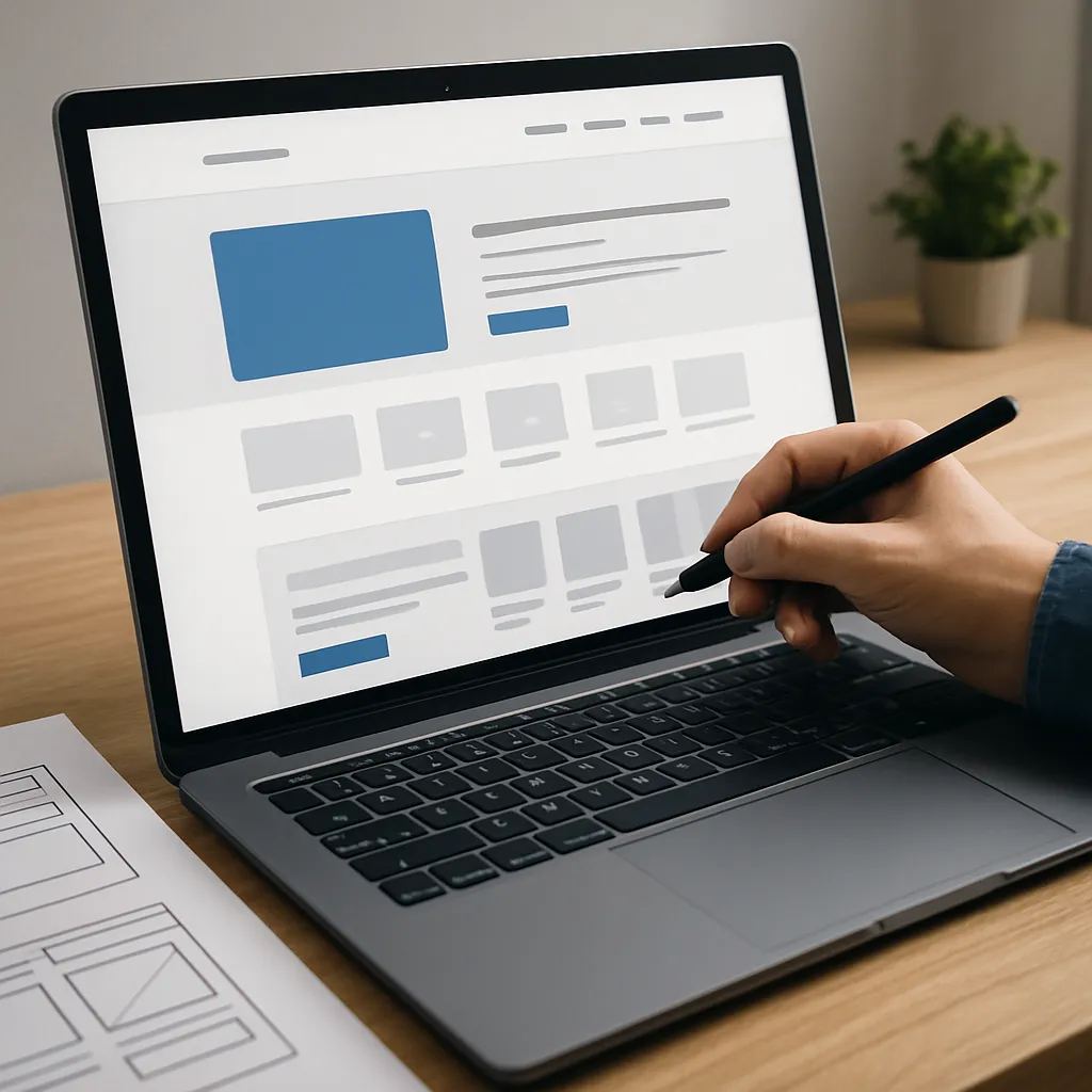 Projektowanie UI dla stron typu one-page shop