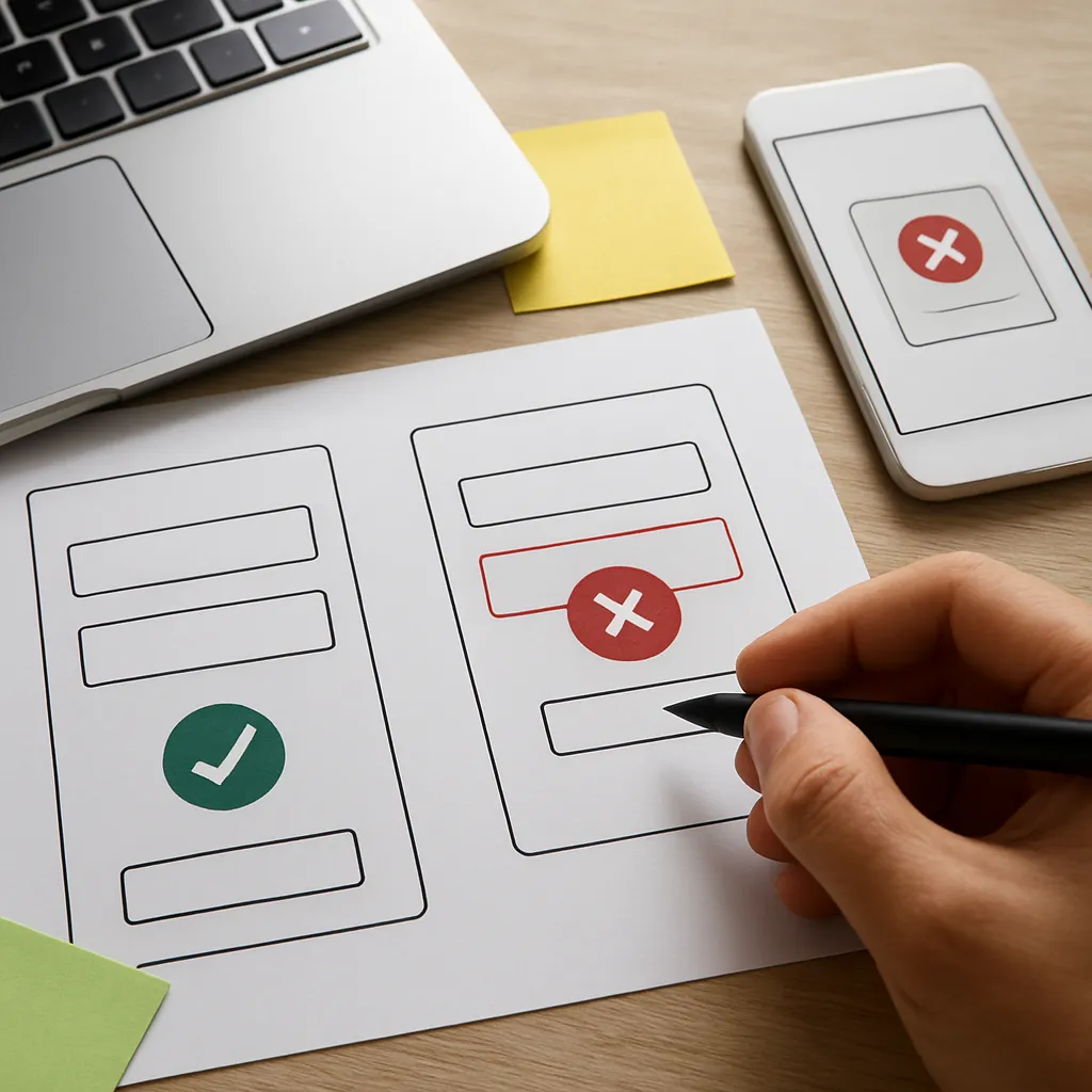 Projektowanie UI dla komunikatów błędów i walidacji