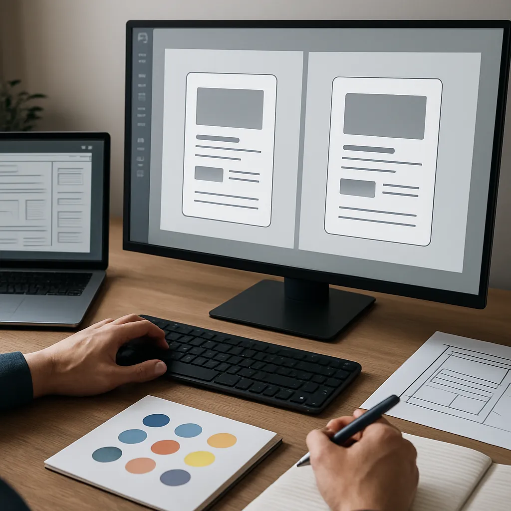 Projektowanie UI dla porównań wariantów produktu