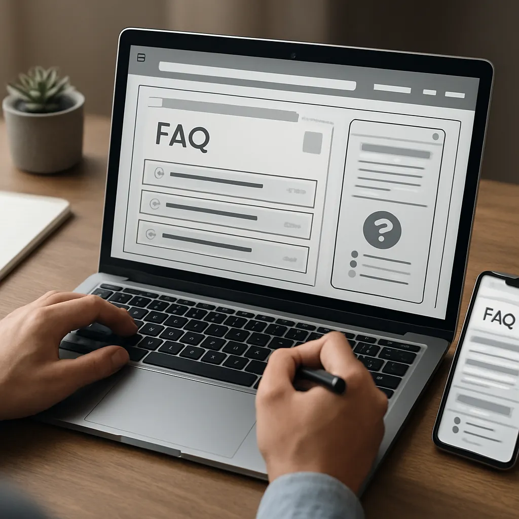 Projektowanie UI dla sekcji FAQ i pomocy