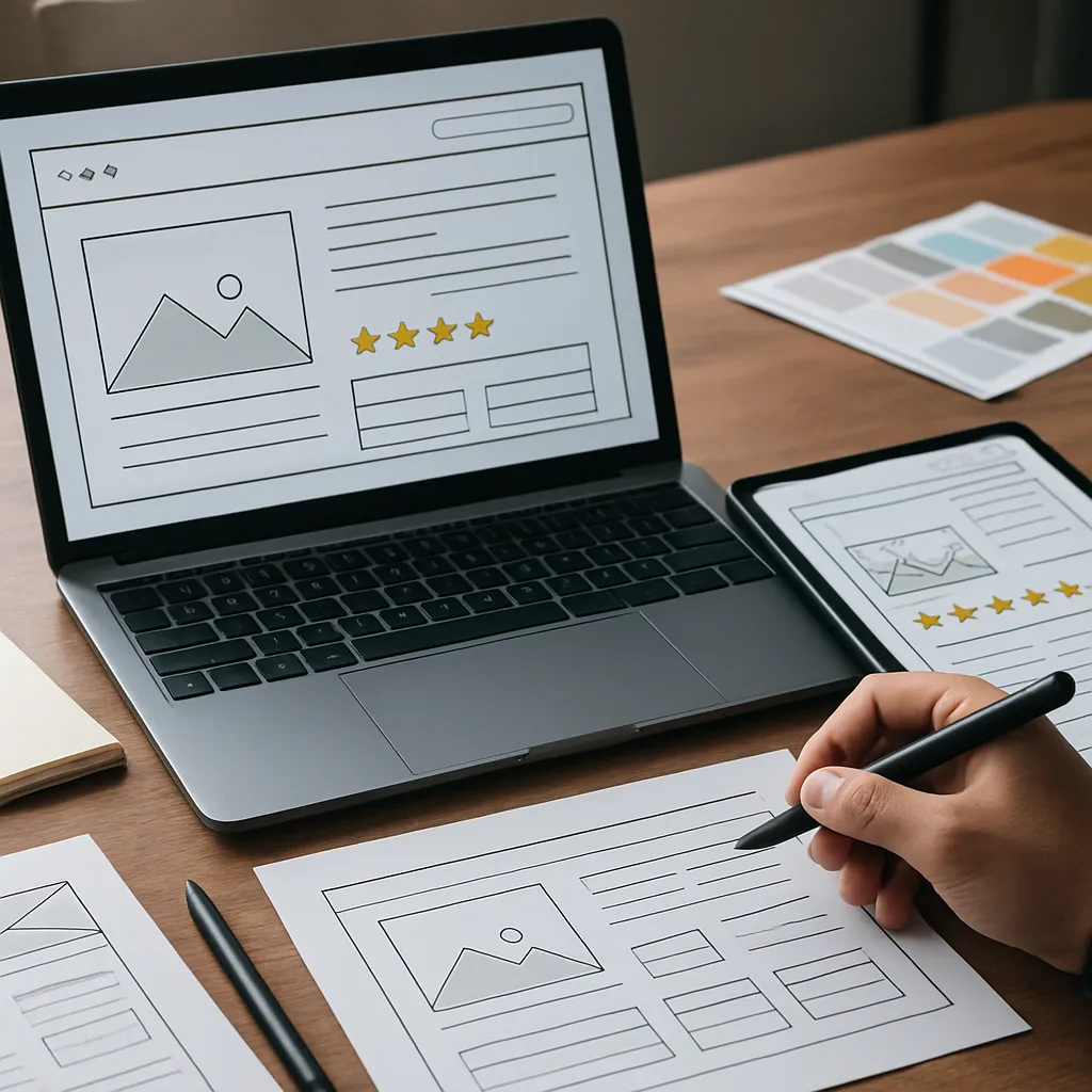 Projektowanie UI dla stron z recenzjami ekspertów