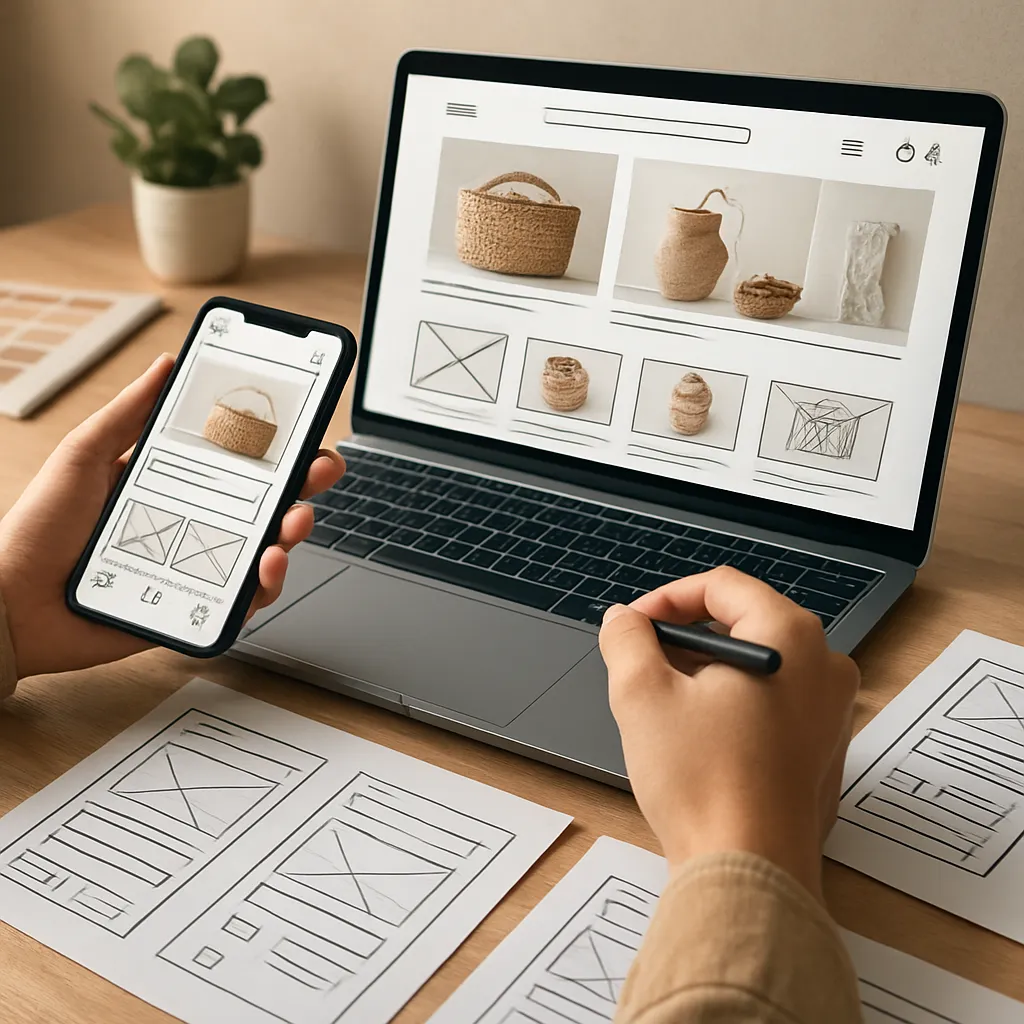 Projektowanie UI dla sklepów z produktami handmade