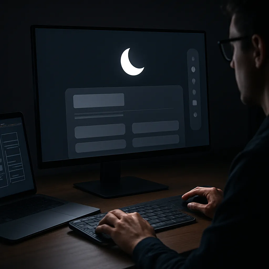 Jak projektować UX dla użytkowników korzystających z trybu nocnego