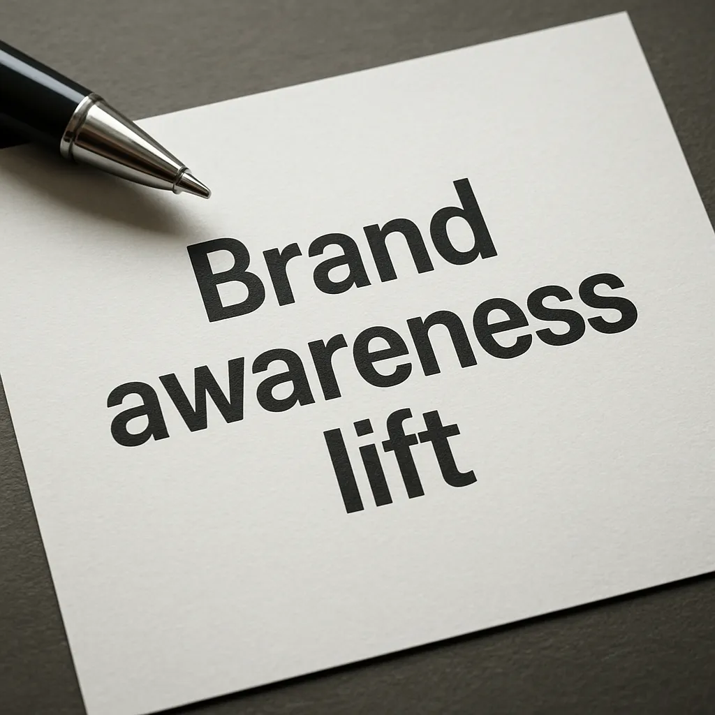 Brand awareness lift