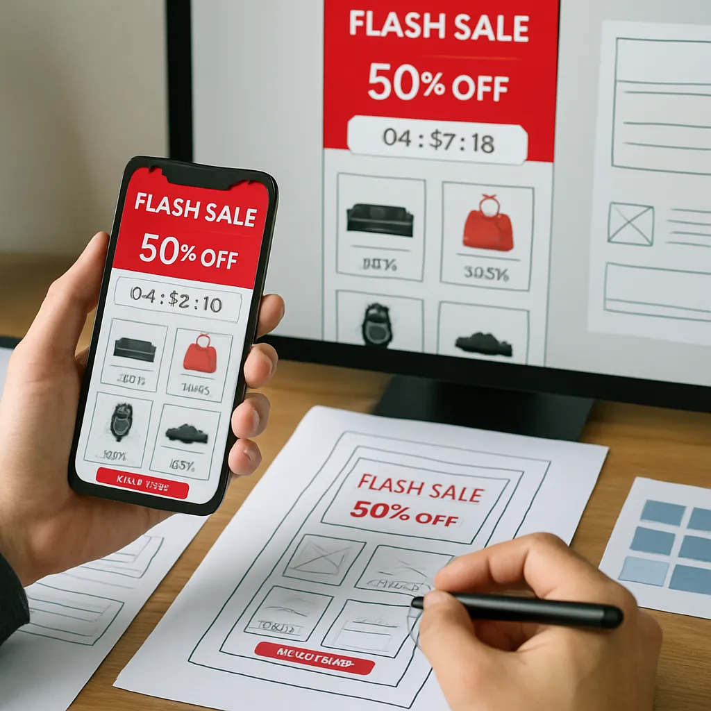Jak projektować UX dla sklepów z ofertą flash sale