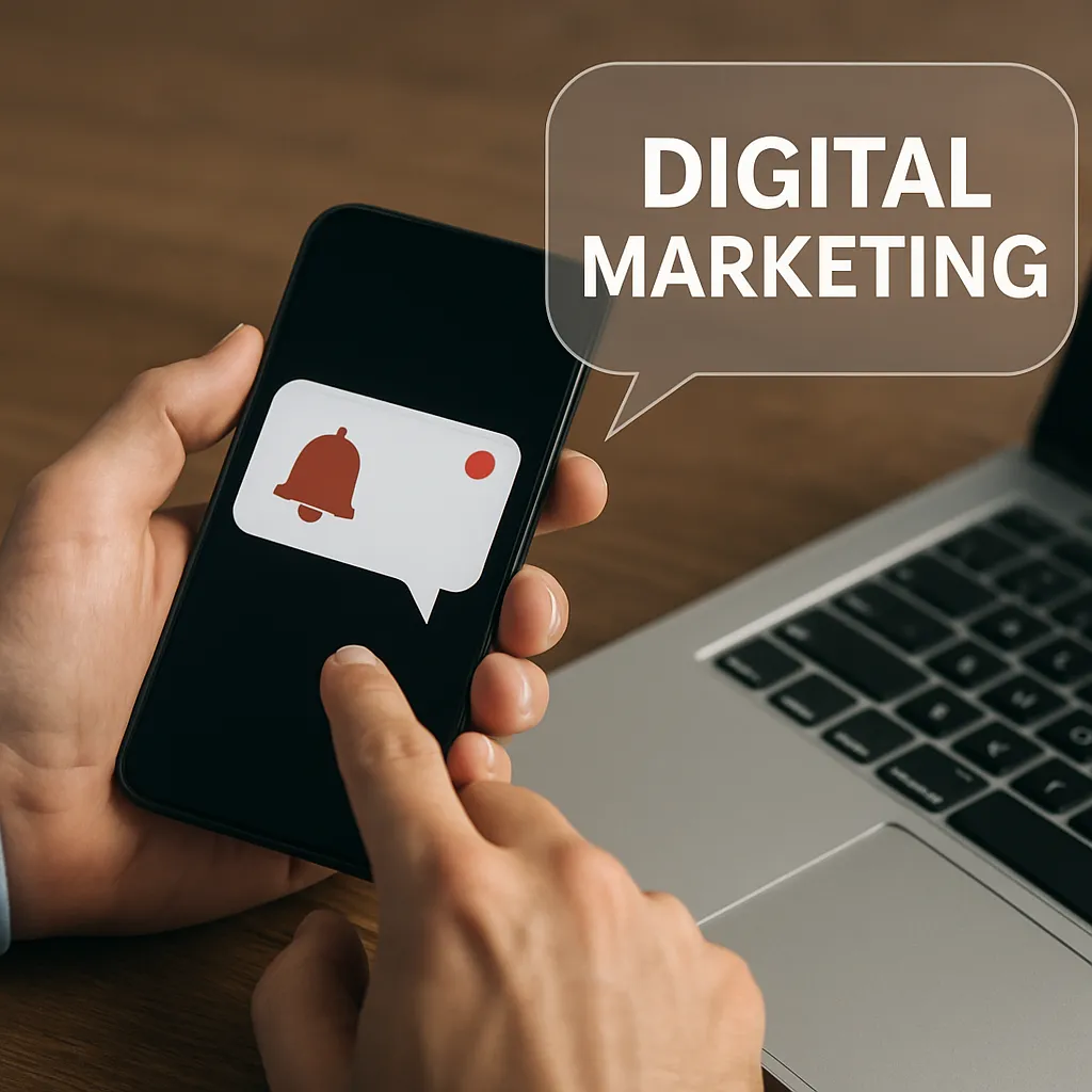 Rola komunikatów push w marketingu digital