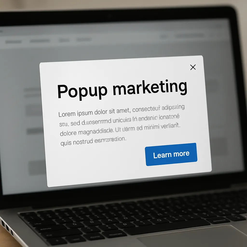 Popup marketingowy
